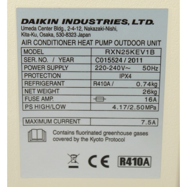 DAIKIN FTXN35K / RXN35K