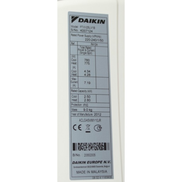 DAIKIN FTXN60L / RXN60L DAIKIN FTXN60L / RXN60L